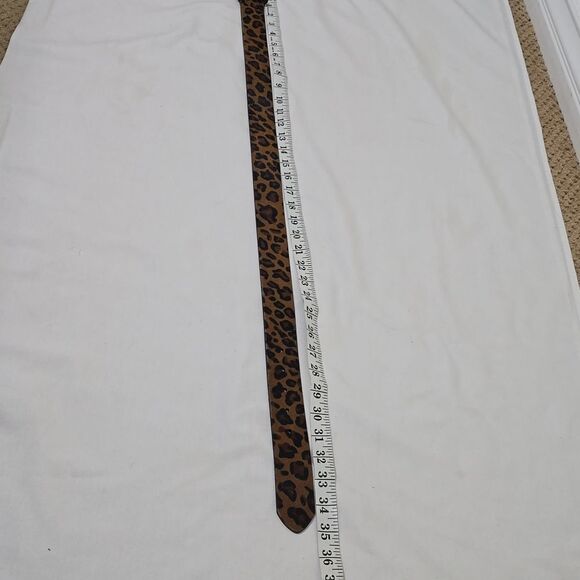 J Crew Cheetah Hair Belt (brass buckle) xs - Picture 3 of 9